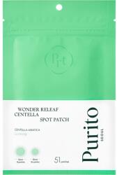 PURITO Hidrokolloid tapaszok, akne kezelésére, 51 db