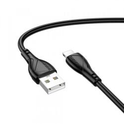 BOROFONE Cablu Date si Incarcare USB-A - Lightning Borofone BX121 Energy, 18W, 1m, Negru - evomag
