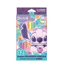 Patio Színes ceruza COOLPACK Lilo és Stitch jumbo háromszögletű 12 darabos pasztell dobozos