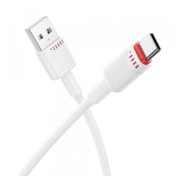 BOROFONE Cablu Date si Incarcare USB-A - USB-C Borofone BX110 Beneficio, 18W, 1m, Alb - evomag