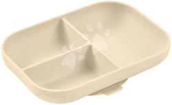 Beaba Farfurie pentru bebeluși Divided Silicone Plate Clay Beaba din silicon divizat, pentru 4 luni+ (BE913614) Set pentru masa bebelusi