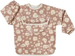 Beaba Bavețică 2în1 Bib with Removable Sleeves Savannah Bloom Beaba cu mânere detașabile rezistentă la apă maro de la 4 luni (BE913597) Bavata