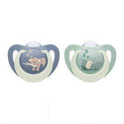 Nuk Baba cumi NUK First Choice Night 6-18m 2 db Hippo/Koala
