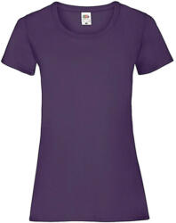 Fruit of the Loom Női póló Csapott ujjú Fruit of the Loom Valueweight T Lady-Fit - XL (16), Lila