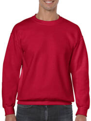 Gildan Uniszex Pulóver Hosszú ujjú Gildan Heavy Blend Adult Crewneck Sweat - M, Meggypiros