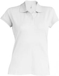 Kariban Női galléros póló Kariban KA240 Brooke - Ladies' Short-Sleeved polo Shirt -2XL, White