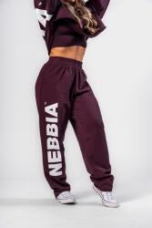 NEBBIA Loose-Fit Baggy Nadrág BOYFRIEND STYLE 432 - DARK RED (XS) - NEBBIA