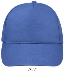 SOL'S Uniszex sapka SOL'S SO88110 Sol'S Sunny - Five panel Cap -Egy méret, Royal Blue/White