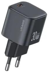 USAMS Бързо зарядно устройство USAMS USAMS US-CC262 USB-C 30W GaN FAST CHARGE, черен (CC262TC01)