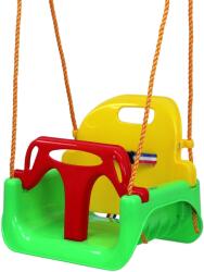 AGA Gyerek hinta védőkerettel, zöld-sárga (K18635)