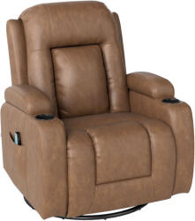 Homcom Fűthető Masszázsfotel, 150°-ban dönthető, 8 masszázsponttal és távirányítóval, 85x94x104 cm, fekete