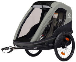 Hamax Avenida Twin teleszkópos kerékpár utánfutó olivazöld