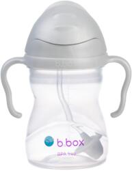 b. box B. Box, bidon cu pai, de culoare gri, 240 ml Set pentru masa bebelusi