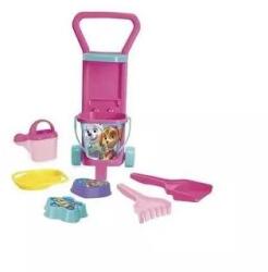 Wader Wader: Mancs őrjárat homokozó szett húzós kocsival, 8 db-os - rózsaszín (81570)