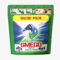 Smego 32 db-os Mosókapszula Csomag, 4-az-1-ben Hatás, Fehér és Világos Ruhákhoz