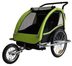 Velostar gyermek csomag és jogging utánfutó zöld