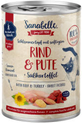 Bosch 6x380g Sanabelle hús szószban marha & pulyka nedves macskatáp - zooplus - 6 890 Ft