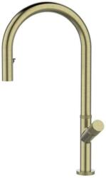 Alveus Swan - Mosogató csaptelep kihúzható zuhanyfejjel, brushed gold 1150776 (1150776)