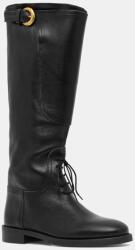 Weekend Max Mara ghete de piele Visby 9BYA-OBD1F3_99X (2525796015600.BLACK)