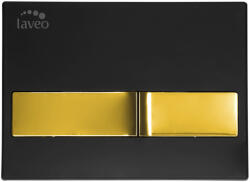  LAVEO BENI wc tartály nyomólap (226x115 mm), arany/fekete - VPB_795G (VPB_795G)