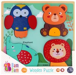 BamBam Puzzle de lemn, BamBam, Animale salbatice (N00041644_001w)