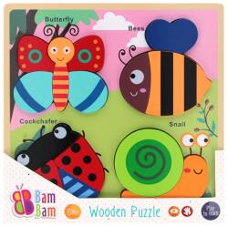 BamBam Puzzle de lemn, BamBam, Animale din gradina (N00041641_001w)