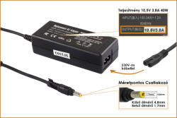 Laptophardware Sony 10.5V 3.8A 40W helyettesítő új netbook töltő (VGP-AC10V5, VGP-AC10V2)