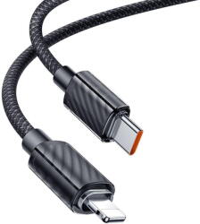 Mcdodo Cablu, Type-C la Lightning, Transparent, 36W, 1.2m - Mcdodo (CA-3660) - Black (KF2359070) - pcone