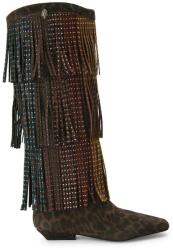 Kurt Geiger London cizme din piele întoarsă Western Fringe Pull On 9BYA-OBD337_89X (5030035289)
