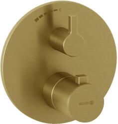 Kludi Nova Fonte Puristic zuhanycsaptelep süllyesztett z termosztáttal arany 20885N015 (20885N015)