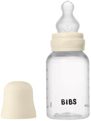 BIBS cumisüvegszett 150 ml - szilikon cumifejjel - krémfehér
