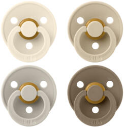 BIBS Colour cumi 4-es szett (Krémfehér/Homok/Vanília/Tölgy) 6-18 hó