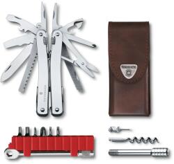 Victorinox Unealtă multifuncțională Victorinox SwissTool Spirit X Plus Ratchet - toc din piele