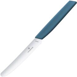 Victorinox Cuțit de bucătărie Victorinox Swiss Modern Cornflower Blue 11 cm - zimțat cu vârf rotunjit