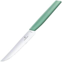 Victorinox Cuțit de bucătărie Victorinox Swiss Modern Mint Green 12 cm - zimțat cu vârf ascuțit