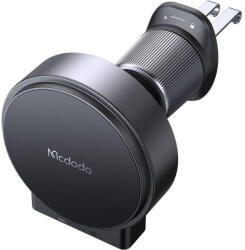 Mcdodo Suport pentru Grila de Ventilatie pentru Telefon, Incarcare Wireless, 15W + Cablu Retractabil - CH-3000 - Black (KF2358788) - pcone
