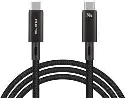  USB-C kábel 40Gbps 240W 1m fekete fonott (66-160)