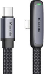 Mcdodo Cablu, Type-C la Lightning, Design 90°, 36W, Indicator LED, 1.2m - Mcdodo (CA-3350) - Black (KF2359063) - pcone