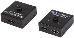  HDMI Kapcsoló 2x1 és Elosztó 1x2 4K (92-170)