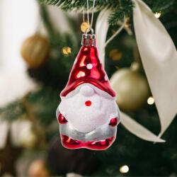 Family Collection Karácsonyfa dísz - mikulás, glitteres 8,5x5 cm (58551)