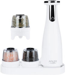 Adler AD 4449W fűszerőrlő Só és bors őrlő készlet Acél, Fehér (AD 4449w) - digitzone