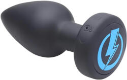 XR Brands - Zeus - vibrator anal E-Stim cu telecomandă (negru) (848518042651)