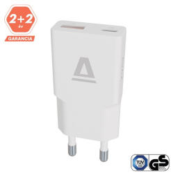 AVAX Hálózati töltő USB-A USB-C 30W Nano Slim fehér (AVAX_CH641W) - digitzone