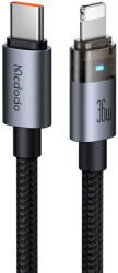 Mcdodo Cablu, USB-C la Lightning, Transparent, 36W, 1.2m - Mcdodo (CA-6940) - Black (KF2359038) - pcone