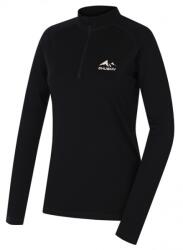 HUSKY Női termo póló cipzárral Merow Zip L, fekete