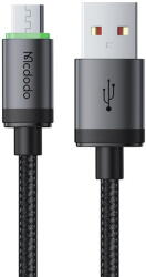 Mcdodo Cablu USB la Micro-USB, QC4.0 Aluminiu, Nailon Impletit, 1m - Mcdodo (CA-3990) - Black (KF2358841) - pcone