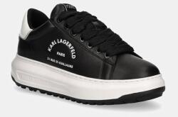 Karl Lagerfeld bőr sportcipő KAPRI - fekete Férfi 44 - answear - 56 990 Ft