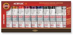 KOH-I-NOOR 01627S1002KS Комплект акрилни бои 10 x 40 ml (01627S1002KS)