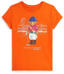 Ralph Lauren gyerek pamut póló - narancssárga 144-154