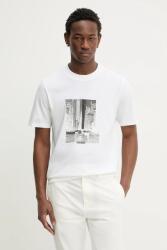 HUGO pamut póló Deyss - bézs L